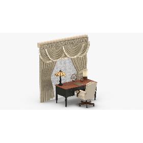 Classical Office 02 3D model